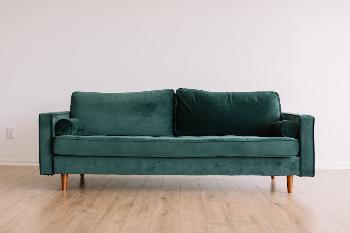 Modern furniture in a showroom