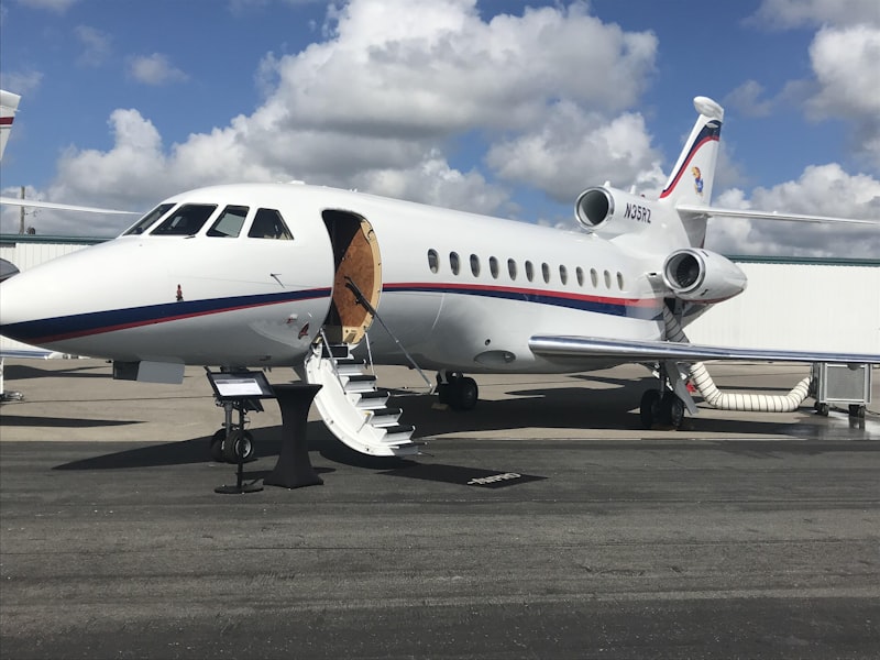 Cargo aircraft on the airport tarmac